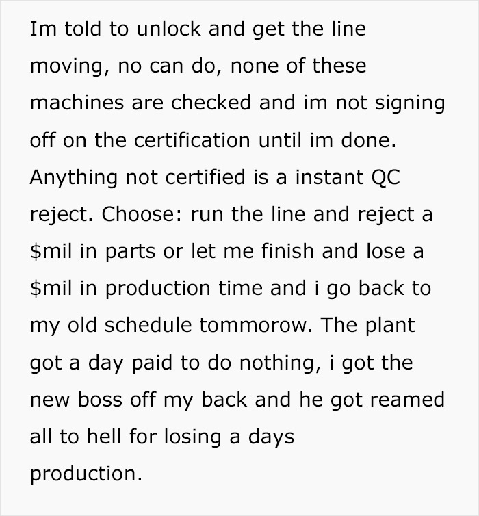 New Boss Forces 9-5 Work, Ends Up In A Costly No-Win Situation After Worker Maliciously Complies New Boss Forces 9-5 Work, Ends Up In A Costly No-Win Situation After Worker Maliciously Complies