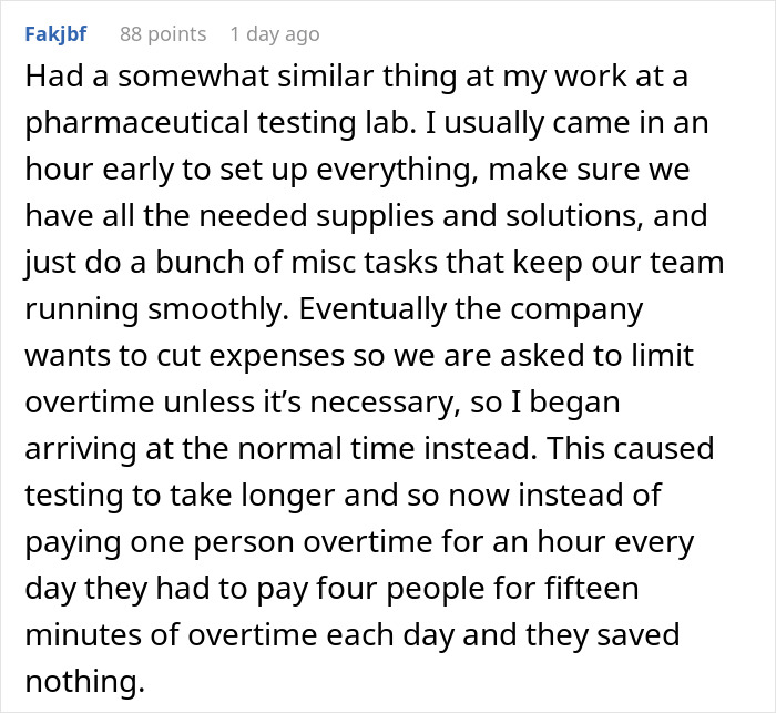 New Boss Forces 9-5 Work, Ends Up In A Costly No-Win Situation After Worker Maliciously Complies New Boss Forces 9-5 Work, Ends Up In A Costly No-Win Situation After Worker Maliciously Complies