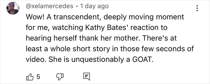 Journalist Heals Kathy Bates’ 30-Year-Old Guilt For Her Mom: “She Should’ve Had My Life” Journalist Heals Kathy Bates’ 30-Year-Old Guilt For Her Mom: “She Should’ve Had My Life”