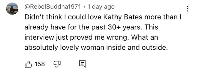 Journalist Heals Kathy Bates’ 30-Year-Old Guilt For Her Mom: “She Should’ve Had My Life” Journalist Heals Kathy Bates’ 30-Year-Old Guilt For Her Mom: “She Should’ve Had My Life”