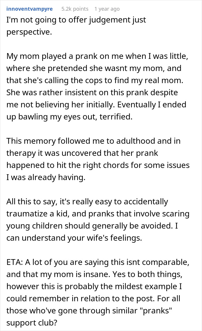 People Tear This Dad Apart Online After He Seeks Support Because Wife Won’t Forgive His Prank People Tear This Dad Apart Online After He Seeks Support Because Wife Won’t Forgive His Prank