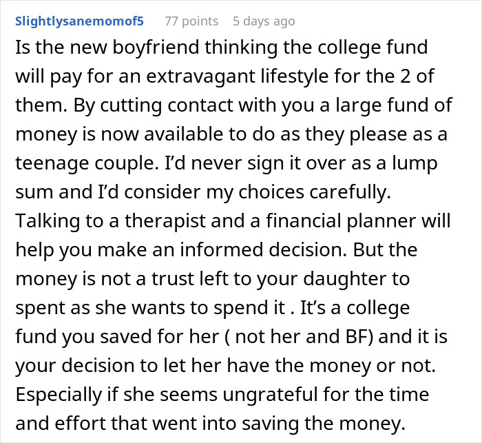 Daughter Threatens To Go No-Contact With Mom, Is Shocked When Her College Fund Disappears Daughter Threatens To Go No-Contact With Mom, Is Shocked When Her College Fund Disappears