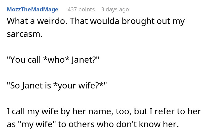 Man Gets Accused Of Being Possessive And Controlling For Referring To His Wife As “My Wife” Man Gets Accused Of Being Possessive And Controlling For Referring To His Wife As “My Wife”