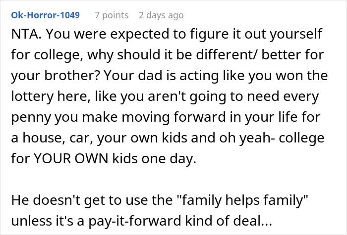Dad Never Helped His Daughter, Does The Same For His Son But Expects Her To Do His Job Dad Never Helped His Daughter, Does The Same For His Son But Expects Her To Do His Job