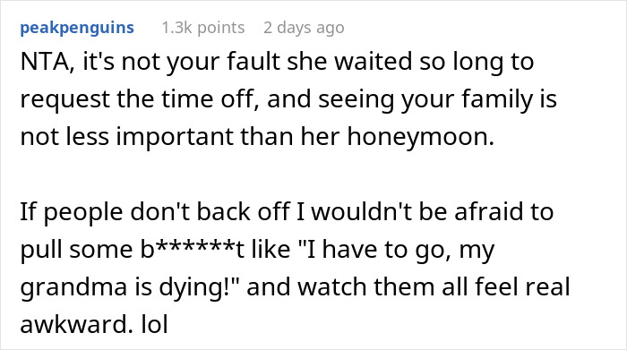 Person Plans Vacation Almost A Year In Advance, Is Chastised For Refusing To Switch With A Bride Person Plans Vacation Almost A Year In Advance, Is Chastised For Refusing To Switch With A Bride