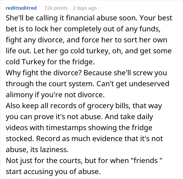 Wife Accuses Husband Of ‘Starving Her’ After He Cancels Credit Card Due To $1,176 Takeout Bill Wife Accuses Husband Of ‘Starving Her’ After He Cancels Credit Card Due To $1,176 Takeout Bill