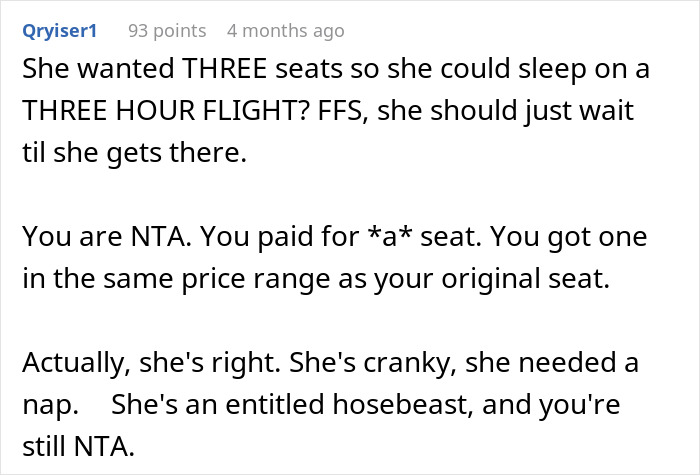 “I Should Be Ashamed”: Mom Berated For Taking Flight Attendant’s Offer Of An Upgraded Seat “I Should Be Ashamed”: Mom Berated For Taking Flight Attendant’s Offer Of An Upgraded Seat