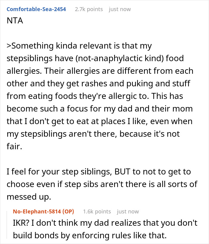Teen Never Eats At Favorite Restaurant Because Of Stepsiblings, Goes There For B-day, Dad Is Livid Teen Never Eats At Favorite Restaurant Because Of Stepsiblings, Goes There For B-day, Dad Is Livid
