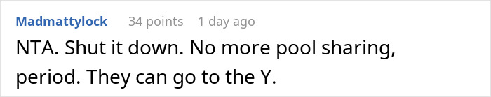 Woman Keeps Using Pool Without Asking, Comes Up With A List Of Rules For Owner To Follow Woman Keeps Using Pool Without Asking, Comes Up With A List Of Rules For Owner To Follow