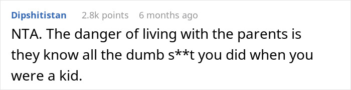 Screenshot of a Reddit comment about a mom being called out by her own mom, highlighting generational conflicts. Screenshot of a Reddit comment about a mom being called out by her own mom, highlighting generational conflicts.