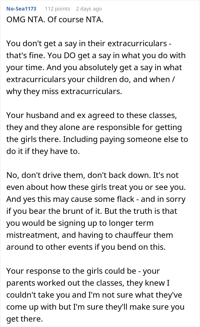 Stepmom Is Being Treated Terribly By Kids, Refuses To Take Them To Dance Class And Takes Heat Stepmom Is Being Treated Terribly By Kids, Refuses To Take Them To Dance Class And Takes Heat
