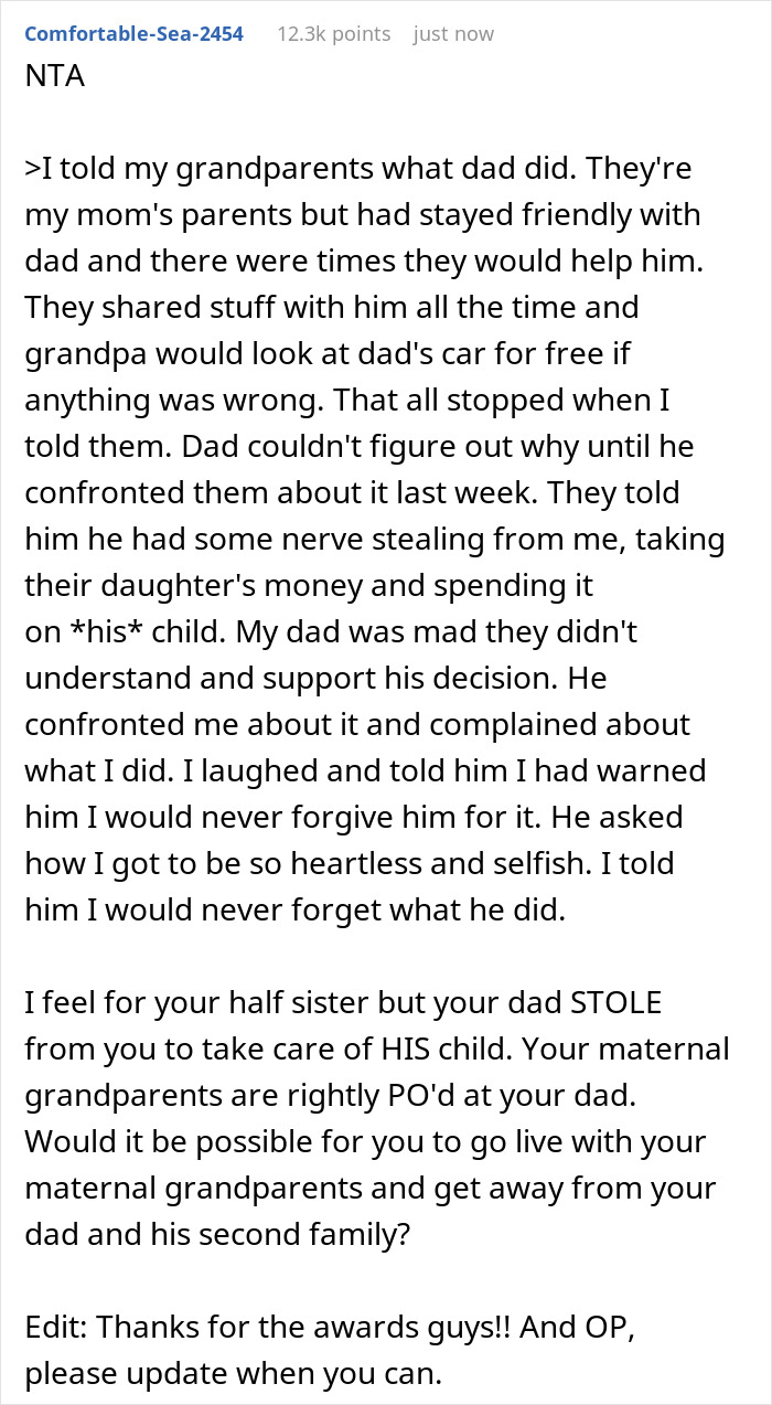 Dad Caught Trying To Swipe Son’s Inheritance For New Fam, Teen Laughs As Grandparents Cut Him Off Dad Caught Trying To Swipe Son’s Inheritance For New Fam, Teen Laughs As Grandparents Cut Him Off