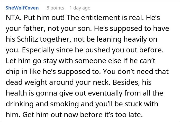 “I’m Your Father; I Shouldn’t Have To Pay”: Man Breaks Son’s House Rules, Eviction Ensues “I’m Your Father; I Shouldn’t Have To Pay”: Man Breaks Son’s House Rules, Eviction Ensues