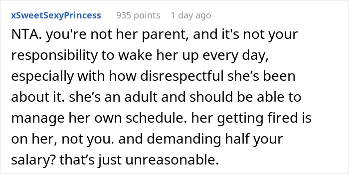 Guy Refuses To Keep Waking Up His GF, She Loses Her Job: "Started Shrieking" Guy Refuses To Keep Waking Up His GF, She Loses Her Job: "Started Shrieking"