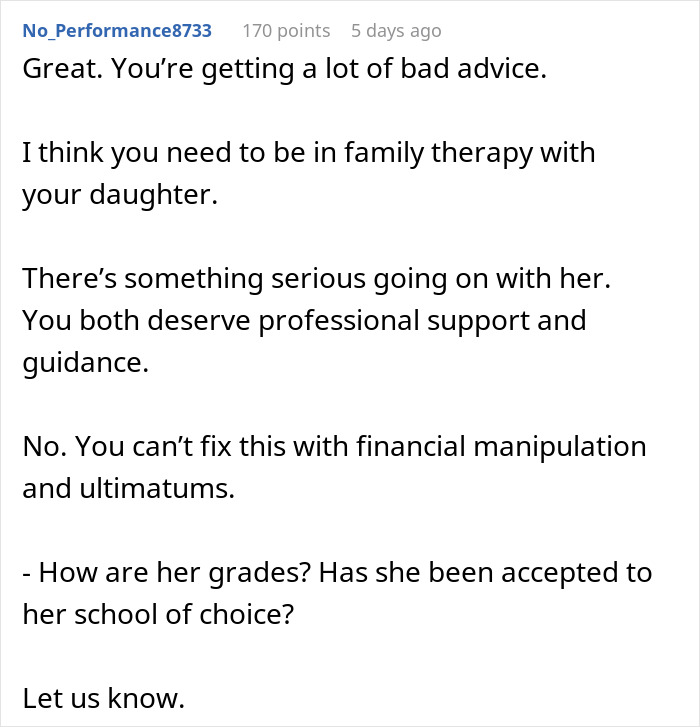 Daughter Threatens To Go No-Contact With Mom, Is Shocked When Her College Fund Disappears Daughter Threatens To Go No-Contact With Mom, Is Shocked When Her College Fund Disappears