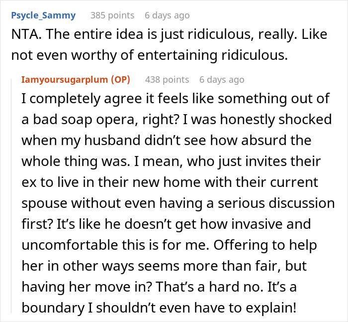“I’m Being Pushed Out Of My Own Home”: Woman Refuses To Let Husband’s Ex Live With Them “I’m Being Pushed Out Of My Own Home”: Woman Refuses To Let Husband’s Ex Live With Them