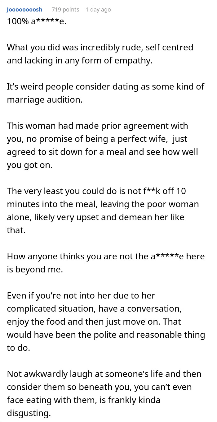 “She Seemed Embarrassed”: Man Walks Out From A Date, Asks If He Was A Jerk “She Seemed Embarrassed”: Man Walks Out From A Date, Asks If He Was A Jerk