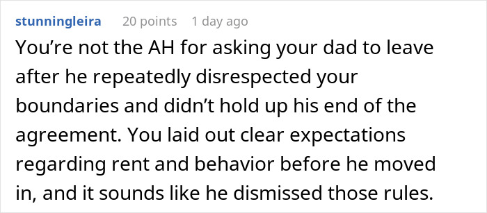 “I’m Your Father; I Shouldn’t Have To Pay”: Man Breaks Son’s House Rules, Eviction Ensues “I’m Your Father; I Shouldn’t Have To Pay”: Man Breaks Son’s House Rules, Eviction Ensues