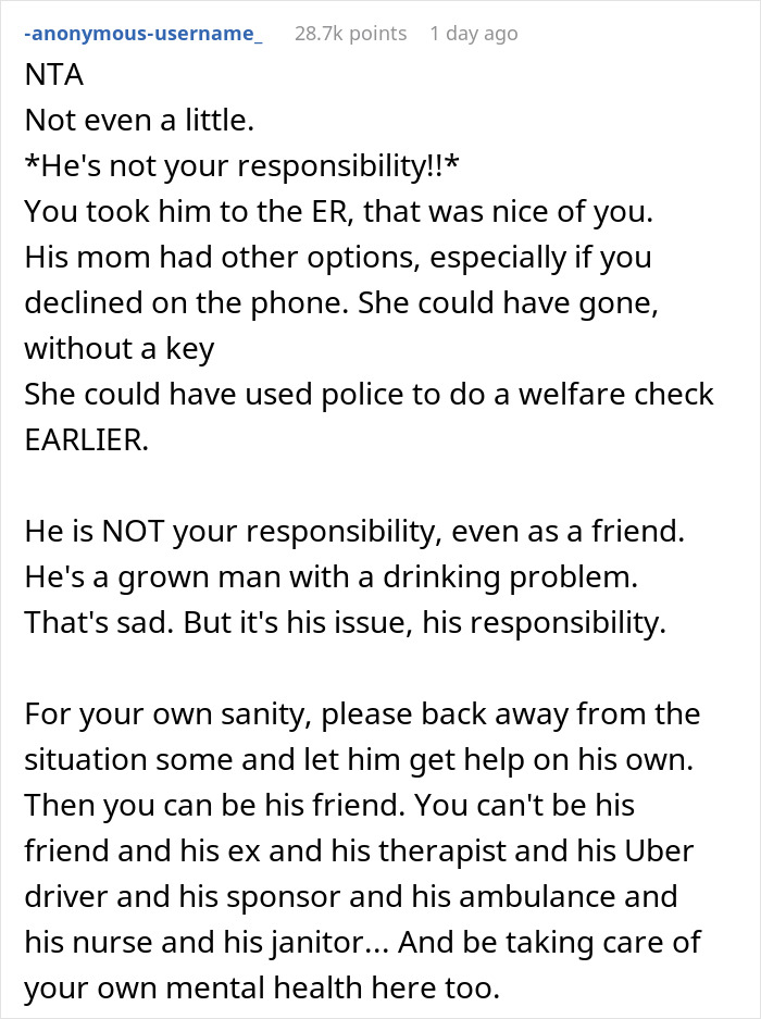 Woman Refuses To Check Up On Alcoholic Ex, As She’s Tired Of Him, He Nearly Dies In The Process Woman Refuses To Check Up On Alcoholic Ex, As She’s Tired Of Him, He Nearly Dies In The Process