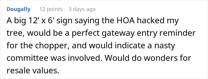 HOA Tries To Boss Around Man Who Doesn’t Belong To It, Regrets It When He Ruins Their View HOA Tries To Boss Around Man Who Doesn’t Belong To It, Regrets It When He Ruins Their View