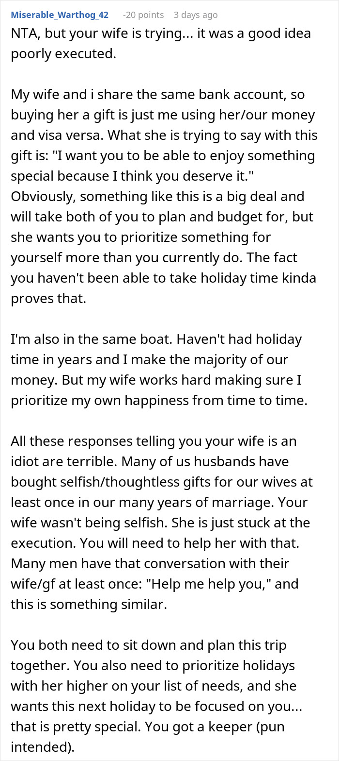 Wife Gives A Grand "Gift" That Backfires, Acts Shocked When Husband Is Disappointed Wife Gives A Grand "Gift" That Backfires, Acts Shocked When Husband Is Disappointed
