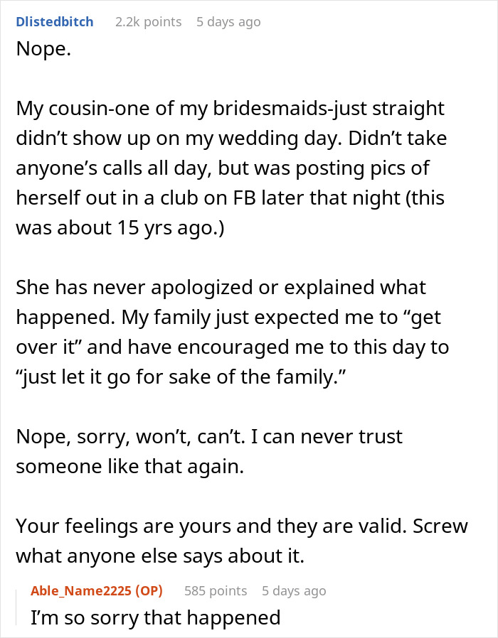 Bride Refuses To Forgive Brother’s GF After Seizure Stunt Hijacks Her Wedding Bride Refuses To Forgive Brother’s GF After Seizure Stunt Hijacks Her Wedding