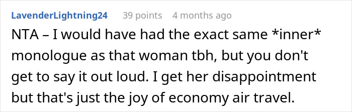 “I Should Be Ashamed”: Mom Berated For Taking Flight Attendant’s Offer Of An Upgraded Seat “I Should Be Ashamed”: Mom Berated For Taking Flight Attendant’s Offer Of An Upgraded Seat