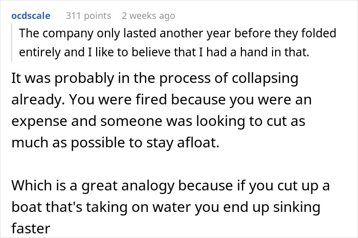 “Only Take Things That Are Yours”: Fired Worker Does As Told, Cripples Company Into Bankruptcy “Only Take Things That Are Yours”: Fired Worker Does As Told, Cripples Company Into Bankruptcy