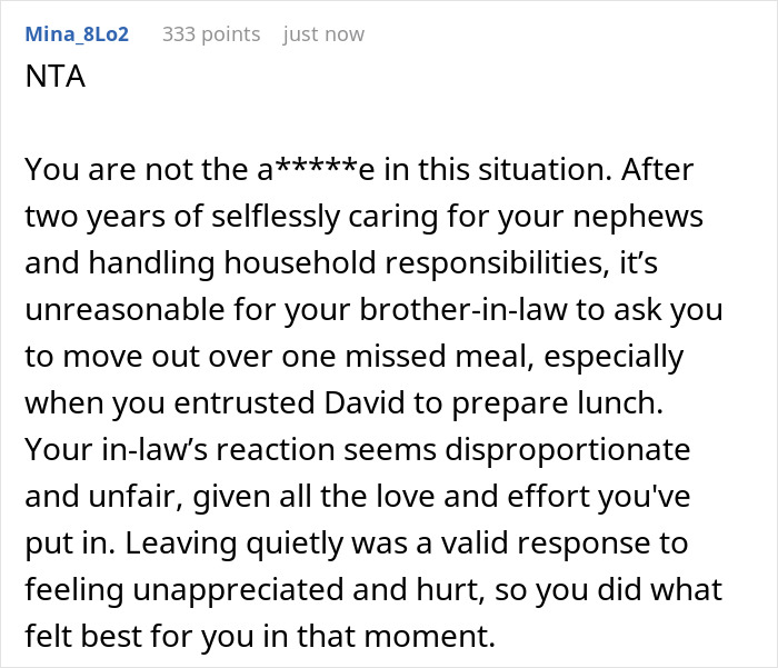 Lady Handles Chores For BIL And Nephews After Sis' Passing, Asked To Leave For Skipping A Meal Lady Handles Chores For BIL And Nephews After Sis' Passing, Asked To Leave For Skipping A Meal