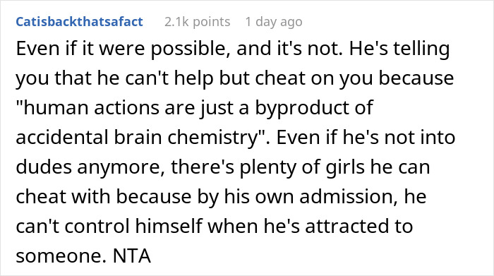 Guy Cheats On His GF With A Man, Saying It’s Due To Altitude, Is Flabbergasted When She Dumps Him Guy Cheats On His GF With A Man, Saying It’s Due To Altitude, Is Flabbergasted When She Dumps Him
