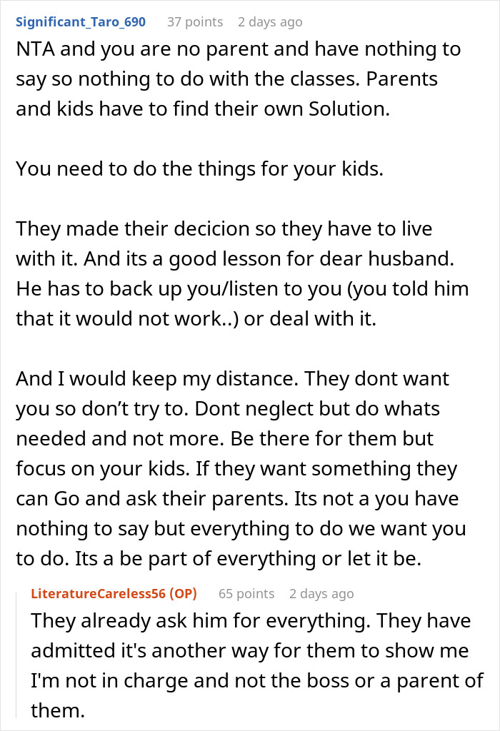Stepmom Is Being Treated Terribly By Kids, Refuses To Take Them To Dance Class And Takes Heat Stepmom Is Being Treated Terribly By Kids, Refuses To Take Them To Dance Class And Takes Heat