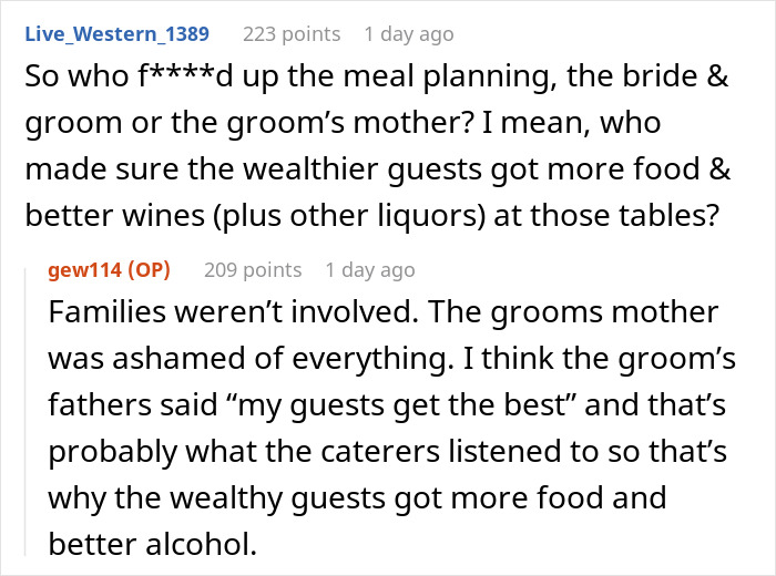 “Groom’s Mother Left In Tears”: Wedding Guests Left Segregated Over Wealth At Reception “Groom’s Mother Left In Tears”: Wedding Guests Left Segregated Over Wealth At Reception