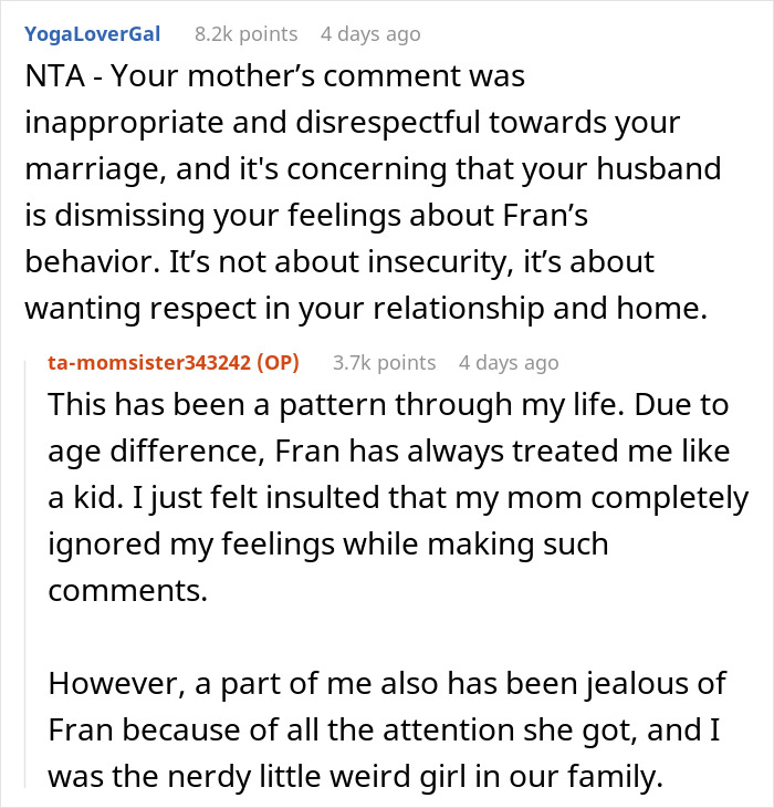 Woman Gets Upset Over Mom’s “Harmless Joke” About Her Marriage, Husband Doesn’t Take Her Side Woman Gets Upset Over Mom’s “Harmless Joke” About Her Marriage, Husband Doesn’t Take Her Side