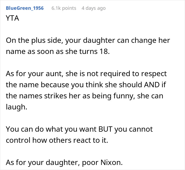 Mom Gets A Reality Check About Her “Unique” Baby Name After Aunt Bursts Out Laughing Mom Gets A Reality Check About Her “Unique” Baby Name After Aunt Bursts Out Laughing