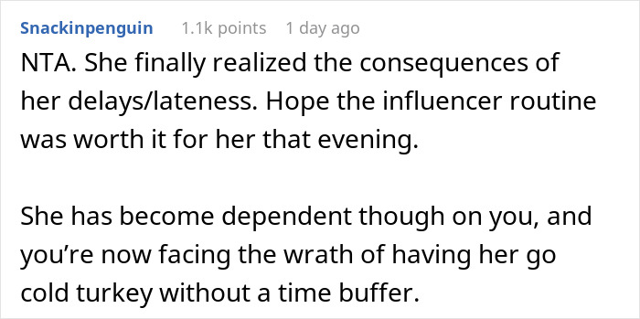 “AITA For Letting My Chronically Late Wife Miss An Event She Was Looking Forward To?” “AITA For Letting My Chronically Late Wife Miss An Event She Was Looking Forward To?”