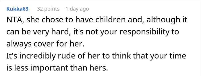 Mom Expects A Childfree Coworker To Cover For Her Whenever She Wants, Can’t Handle A “No” Mom Expects A Childfree Coworker To Cover For Her Whenever She Wants, Can’t Handle A “No”