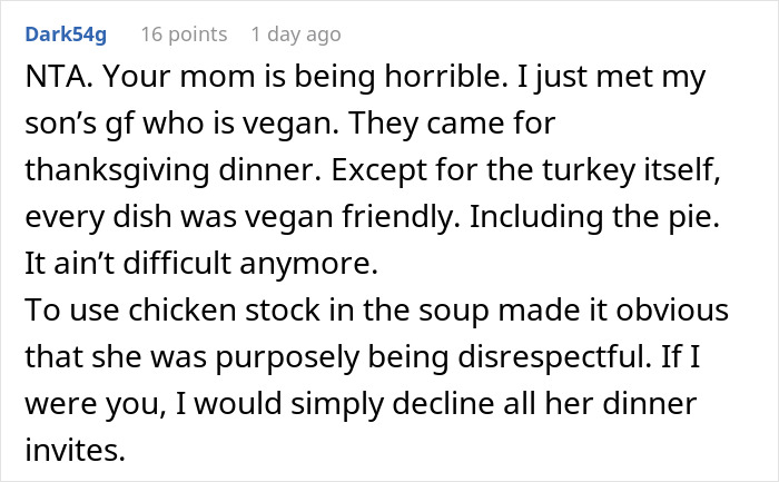 Family Drama Erupts As MIL Doesn't Serve Anything Vegan DIL Can Eat For Dinner, Spouses Leave Family Drama Erupts As MIL Doesn't Serve Anything Vegan DIL Can Eat For Dinner, Spouses Leave