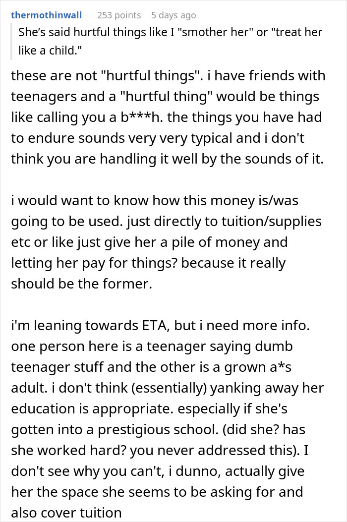 Daughter Threatens To Go No-Contact With Mom, Is Shocked When Her College Fund Disappears Daughter Threatens To Go No-Contact With Mom, Is Shocked When Her College Fund Disappears