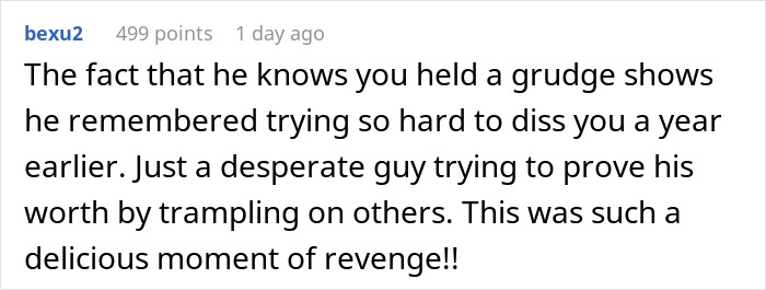 Guy Takes A Swipe At Woman’s Race, Her Revenge Is Perfectly Timed To Humiliate Him A Year Later Guy Takes A Swipe At Woman’s Race, Her Revenge Is Perfectly Timed To Humiliate Him A Year Later