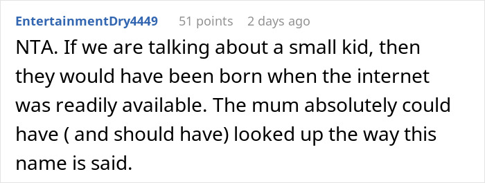 Mom Is Corrected On How To Pronounce Her Daughter's Name, Tells Person They Ruined Her Life Mom Is Corrected On How To Pronounce Her Daughter's Name, Tells Person They Ruined Her Life