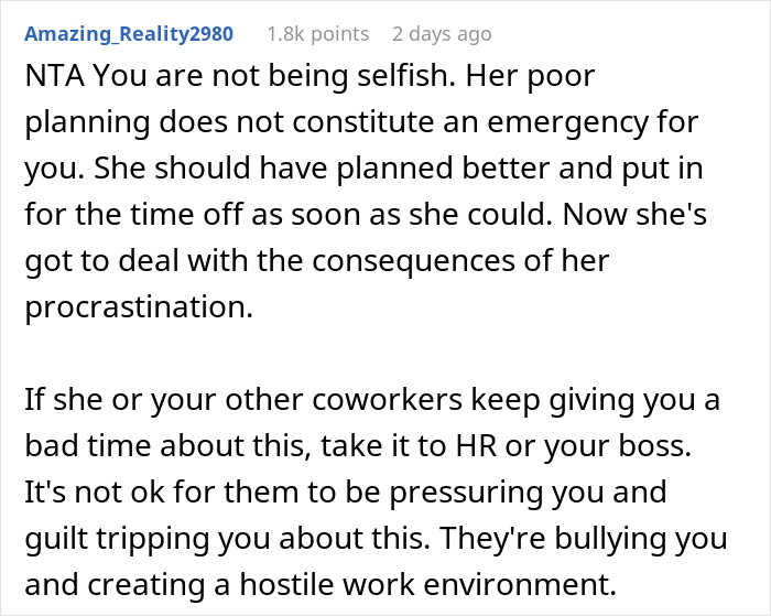 Person Plans Vacation Almost A Year In Advance, Is Chastised For Refusing To Switch With A Bride Person Plans Vacation Almost A Year In Advance, Is Chastised For Refusing To Switch With A Bride