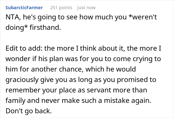Lady Handles Chores For BIL And Nephews After Sis' Passing, Asked To Leave For Skipping A Meal Lady Handles Chores For BIL And Nephews After Sis' Passing, Asked To Leave For Skipping A Meal