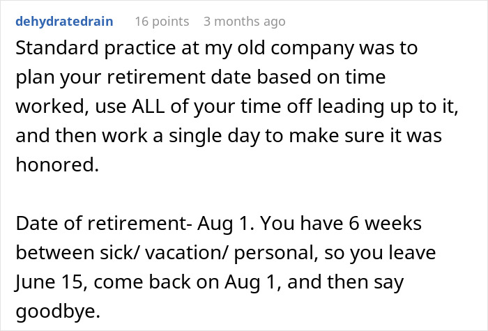 "Can’t Carry Over 1 PTO Day? See You In February": Person Maliciously Complies "Can’t Carry Over 1 PTO Day? See You In February": Person Maliciously Complies
