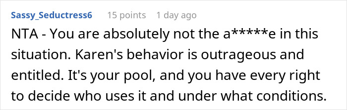 Woman Keeps Using Pool Without Asking, Comes Up With A List Of Rules For Owner To Follow Woman Keeps Using Pool Without Asking, Comes Up With A List Of Rules For Owner To Follow