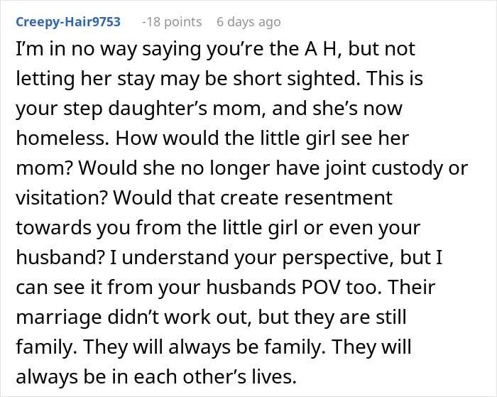 “I’m Being Pushed Out Of My Own Home”: Woman Refuses To Let Husband’s Ex Live With Them “I’m Being Pushed Out Of My Own Home”: Woman Refuses To Let Husband’s Ex Live With Them