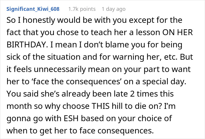 “AITA For Letting My Chronically Late Wife Miss An Event She Was Looking Forward To?” “AITA For Letting My Chronically Late Wife Miss An Event She Was Looking Forward To?”