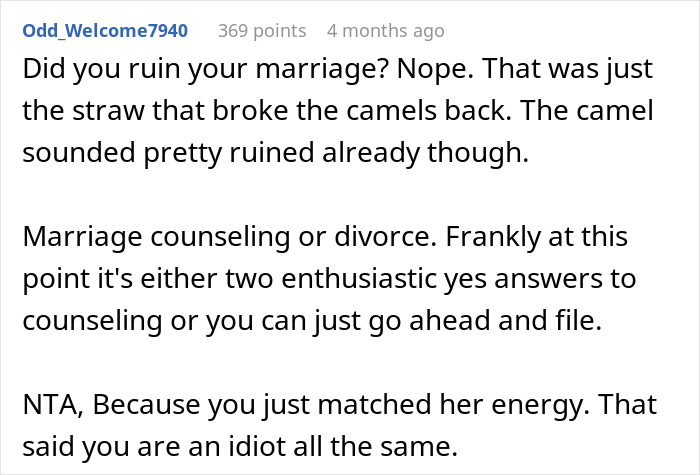 Man Threatens Wife With Divorce During Dinner With Her Parents, Watches It All Fall Apart Man Threatens Wife With Divorce During Dinner With Her Parents, Watches It All Fall Apart