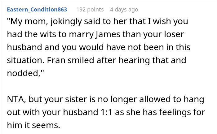 Woman Gets Upset Over Mom’s “Harmless Joke” About Her Marriage, Husband Doesn’t Take Her Side Woman Gets Upset Over Mom’s “Harmless Joke” About Her Marriage, Husband Doesn’t Take Her Side