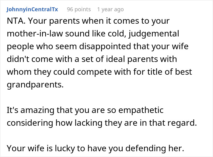 Man’s Parents Blast His MIL For Lack Of Support Despite Her Difficult Past, He Shows Them The Door Man’s Parents Blast His MIL For Lack Of Support Despite Her Difficult Past, He Shows Them The Door
