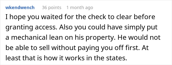Comment discussing homeowner debt and advice on property liens. Comment discussing homeowner debt and advice on property liens.